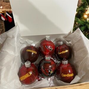 Cardinals Red Holiday Ornament Collection